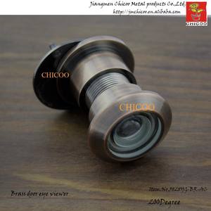 เครื่องดูประตูกระจกมุมกว้าง200องศาทองแดงโบราณพร้อมช่องมองภาพประตู - Product Image 2