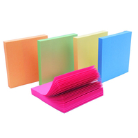 Promotion Fournitures scolaires et de bureau Bloc-notes auto-adhésif coloré et notes autocollantes en forme 3x3 100 feuilles