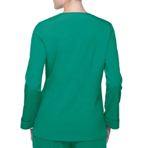 <span class=keywords><strong>Divisa</strong></span> Ospedaliera a Maniche Lunghe Economica all'Ingrosso, Set Uniforme per Infermieri, Abbigliamento Medico in Spandex/Poliestere - Product Image 4