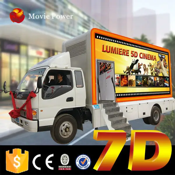 Cine en camión móvil de cine dinámico con vídeo vívido 7d de China sexi