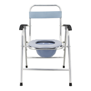 China Hot Sale Adjustable Steel Hospital Folding Walker/<strong>commode</strong> <strong>Chairs</strong>/Potty <strong>Chair</strong> Adult for Elderly - Product Image 2