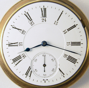<span class=keywords><strong>Orologio</strong></span> da Tasca Classico Antico in Metallo, 21 Rubini, Quadrante 24 Ore, <span class=keywords><strong>Orologio</strong></span> Automatico Ferroviario Canadese - Product Image 3
