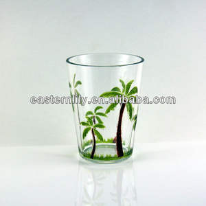 12ออนซ์กลางแจ้ง BPA ฟรีปาล์มเขตร้อนอะคริลิแก้วไวน์ - Product Image 5