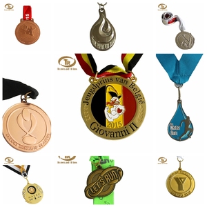 Personalizzato promozionale argento smaltato atleta sport medaglia - Product Image 1