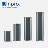 Sistema de Música Ambiental Pasivo INPRO, Altavoz PA de Columna de Madera Impermeable, 10W-40W, 100-20KHz, 4 Pulgadas, Rango Completo