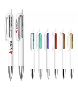 wholesale fast delivery in stock promotional plastic pen imprint custom logo penna a sfera personalized custom pen logo