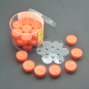 ภาชนะบรรจุพร้อมฝาปิดสำหรับเทียนขี้ผึ้งแบบทรงกระบอกทำจากพลาสติกใส - Product Image 2