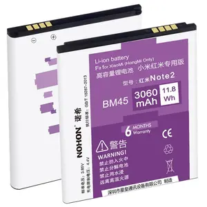 Ban Đầu Nohon Pin BM45 Cho Xiaomi Redmi Lưu Ý 2 Công Suất Cao 3060MAh Điện Thoại Di Động Thay Thế Pin