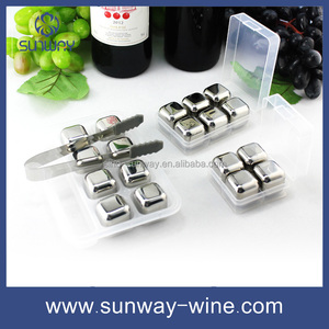 Whisky pierres <span class=keywords><strong>en</strong></span> acier inoxydable refroidisseur de <span class=keywords><strong>vin</strong></span> de glace réutilisables cubes - Product Image 4