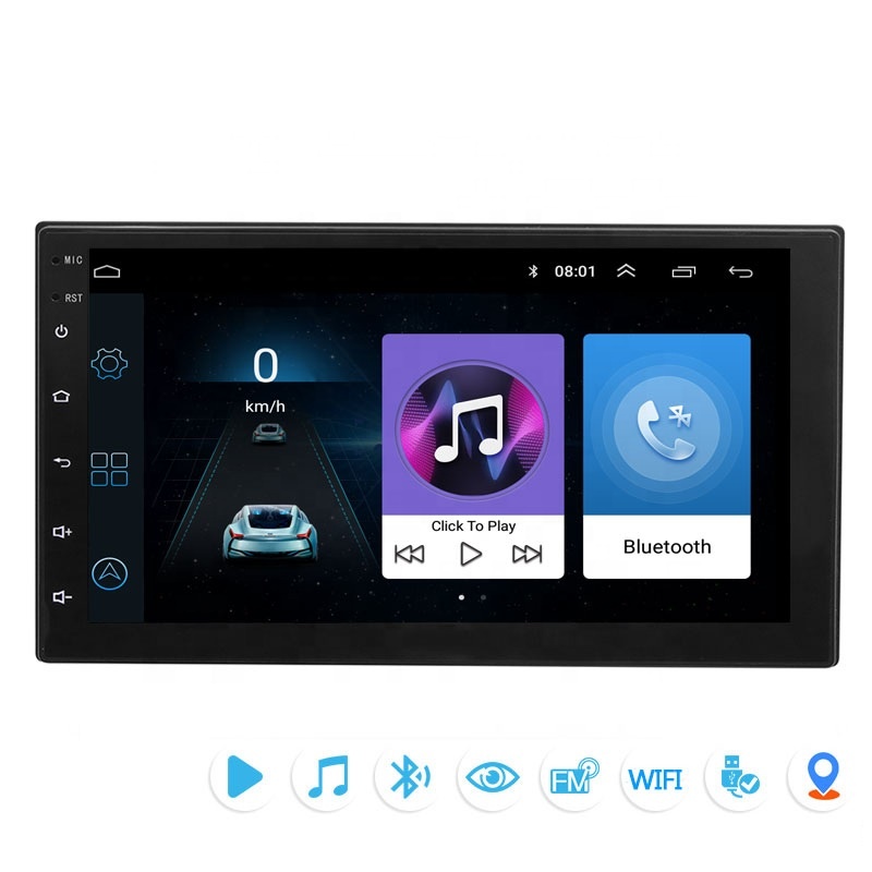 XinYoo Player Mp5 Mobil, GPS Android Mobil 7 Universal dengan Layar Sentuh Radio Audio Mobil