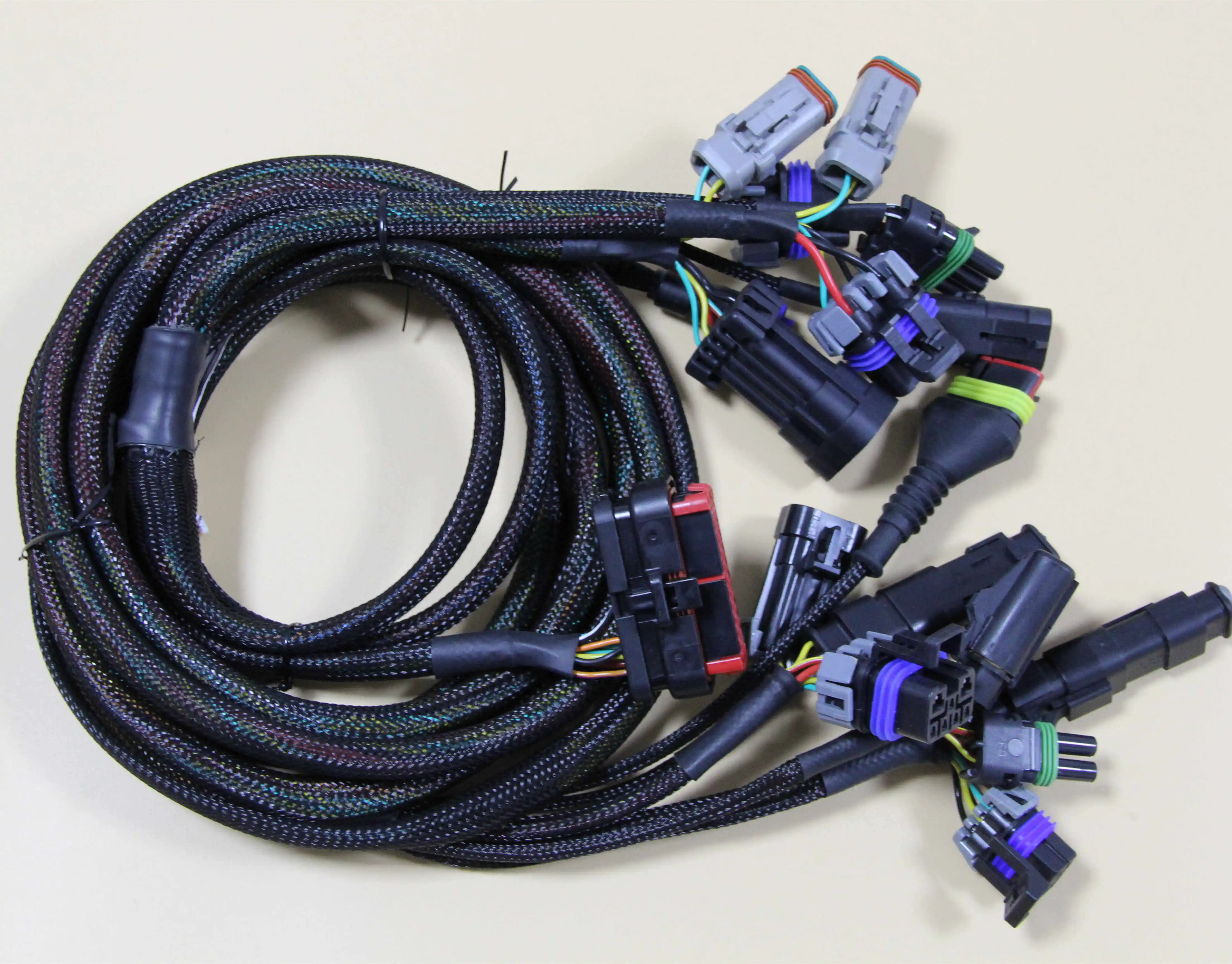 암 페놀 케이블 커넥터가 있는 맞춤형 ECU 커넥터 와이어 하니스