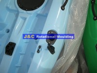 Bateau de pêche rotomoulé, moulage par rotation dans des moules, 2025, moulage rotomoulé, alliage d'aluminium, usinage CNC, rotationnel