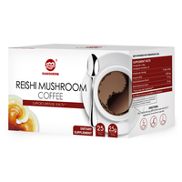 GANOHERB Café Instantáneo Orgánico al por Mayor con Ganoderma Dorado, Café Negro con Hongo Reishi, ODM/OEM, Marca Privada