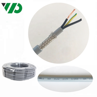 Flexible de alambre de cobre estañado trenzado revestido 3x1! 5mm2 2.5mm2 eléctrico Cable de alimentación