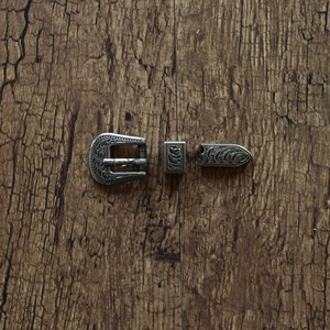Ensemble de trois boucles de ceinture Western avec <span class=keywords><strong>boucle</strong></span> en métal - Product Image 1