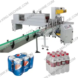 MACHINE de surconditionnement pour bouteilles en plastique, Machine d'emballage thermorétractable de Film plastique automatique