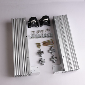 China Leverancier Prachtige Eetkamer Trek Blad Aluminium 6/7/9 Sectie klaptafel Extension Slides - Product Image 2