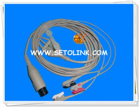 Para ecg de 3 guía de <span class=keywords><strong>cable</strong></span> con el clip, para <span class=keywords><strong>cable</strong></span> de médicos, de hielo, el material de tpu - Product Image 1
