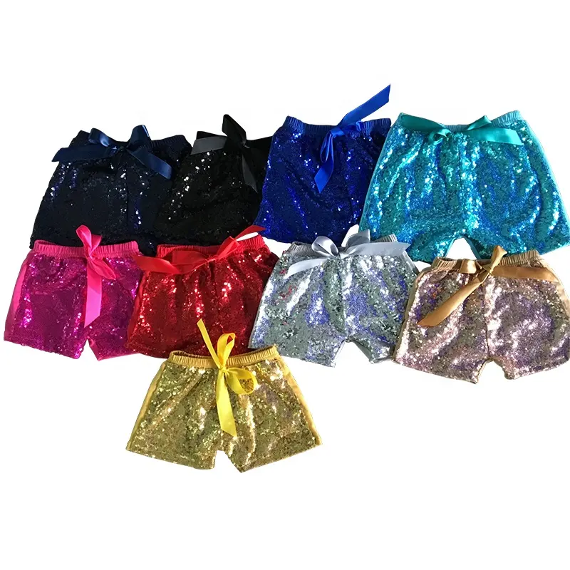 casual pants baby girl shorts sequins girls shorts wholesale toddler kids summer short pants