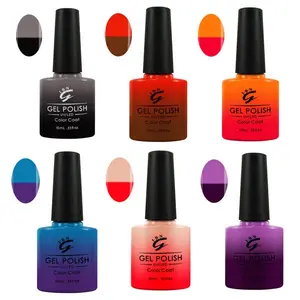 New Design Mood Temperature Change Color Gradient UV Nail Gel Polish With Fast Changing