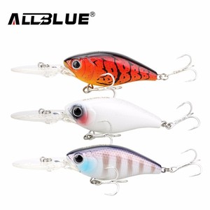 AllBlue Suspending Deep Diving Crankbait Señuelos de pesca 8.2g 5cm Wobblers realistas con 8 # Owner Hooks peche isca artificial - Product Image 4