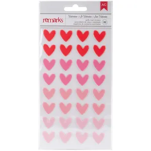 Customized Decorative Heart Stickers Puffy Sticker Sheets for Kids Sale