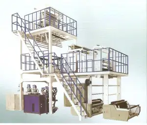 Extrudeuse de Film à trois couches, par extrusion-soufflage avec système IBC et changeur de rouleau automatique