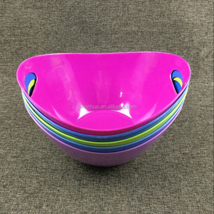 Plastic melamine fruit basket with handle