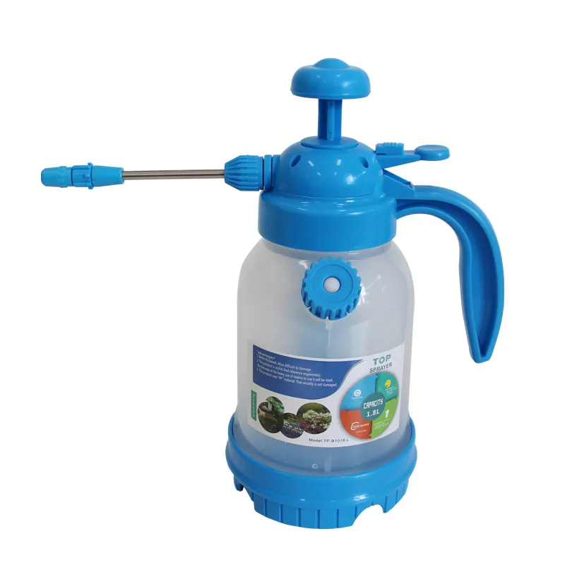 2021 Vente chaude De Haute Qualité En Plastique Haute Pression 1.2L 2L Pulvérisateur De Jardin D'eau Avec Pression D'air Réglable Buse