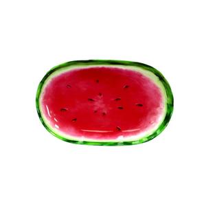 <span class=keywords><strong>Assiette</strong></span> ovale moderne en plastique pastèque - Product Image 1