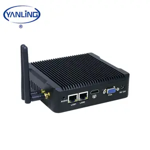 YanLing IBOX-501 N3 nano itxファンレスX86ubuntu2イーサネットミニPC、4GB RAM