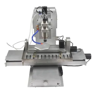 Koneksi USB Terbaru Mini CNC 5 Axis HY-6040 Engraving Router untuk Dijual