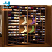 Étagère murale en bois pour chaussettes, 1 pièce, haut de gamme, style personnalisé pour chaussures, vente en gros, chaussons colorés