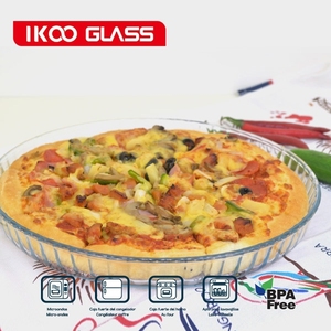 Ronde en verre trempé de cuisson <span class=keywords><strong>pan</strong></span>, <span class=keywords><strong>Pain</strong></span> rond de cuisson <span class=keywords><strong>Pan</strong></span> - Product Image 1