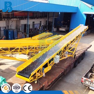 เครื่องลำเลียงยางแบนแบบเคลื่อนที่ได้<span class=keywords><strong>สายพาน</strong></span>สแตนเลสสำหรับสายพานลำเลียงซีเมนต์ - Product Image 4