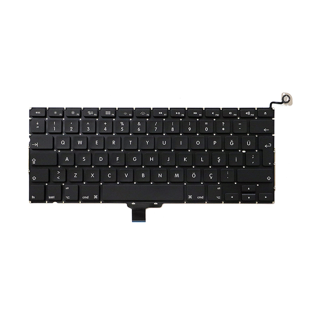 Laptop Turkish Layout for MacBook Pro 13" A1278 Turkish Keyboard Replacement