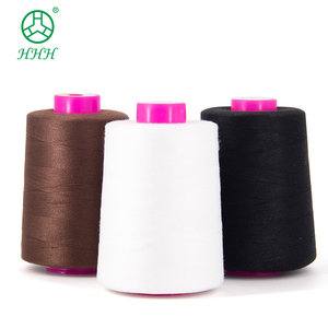 20/2 40/2 산업 폴리에스테 면 꿰매는 실 Mercerized 털실 검정 브라운 백색 면 실 - Product Image 3