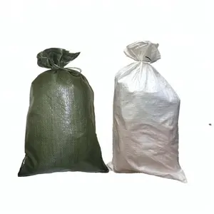 plastic packing bags 10kg 15kg 20kg 25kg 50kg PE coated large PP woven sacks sand bags cement bag