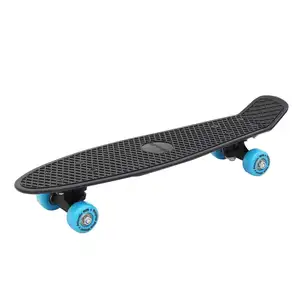 Mini skate de plástico para crianças, criança skate