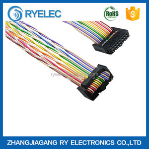 Gökkuşağı bükülü düz şerit kablo, IDC 2.54 ile hem sonu bağlayıcı - Product Image 1