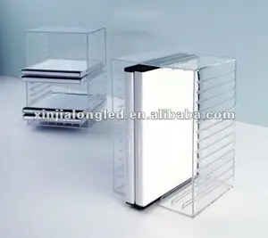 A4 Size Tiers Portable Acrylic Clear CD Holder CD Display showcase