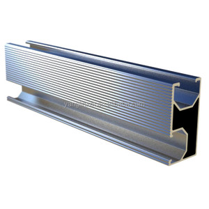 Bán buôn Chất lượng cao AL 6005-t5 Anodized nhôm năng lượng mặt trời hỗ trợ đường ray cài đặt nhanh chóng cho hệ thống lắp đặt bảng điều khiển năng lượng mặt trời - Product Image 1