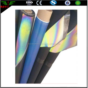 Venta caliente de la buena calidad negro reflejo telas/de color transpirable spandex poliéster <span class=keywords><strong>3</strong></span> M de tela reflectante - Product Image 5