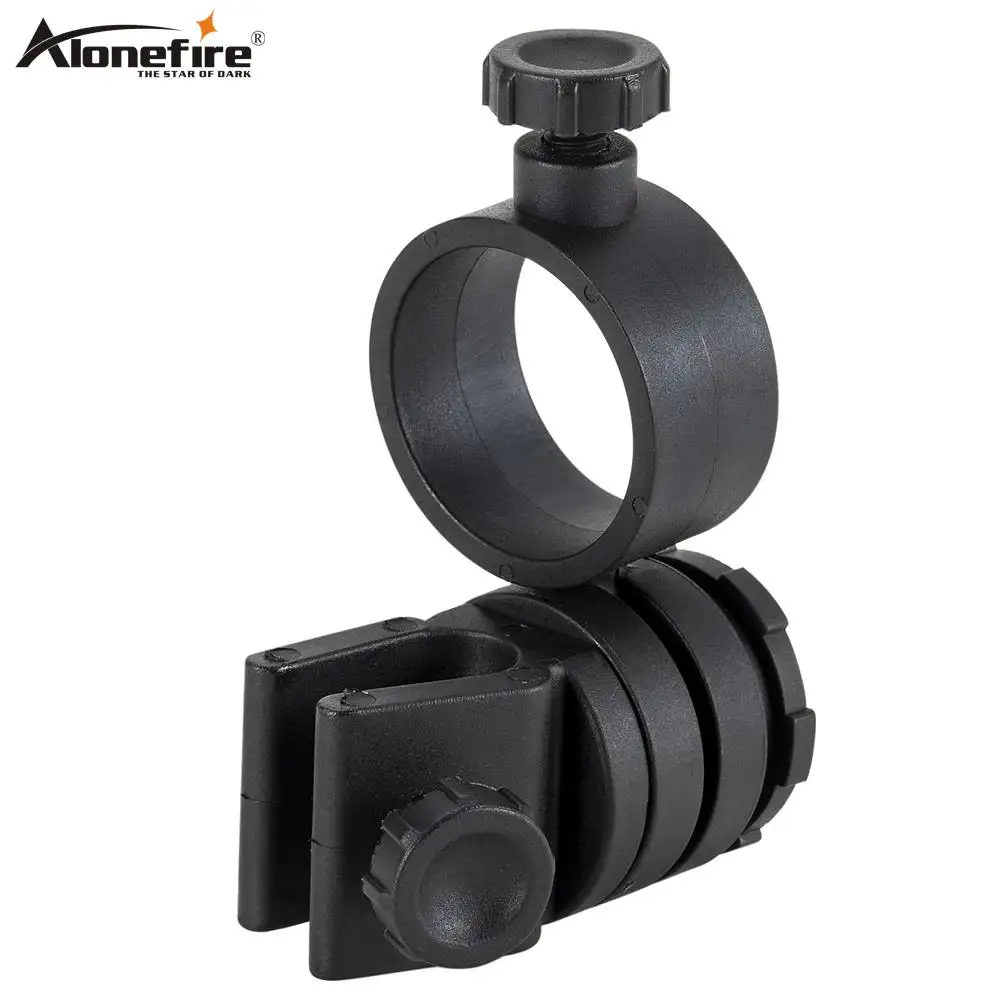 Alonefire M370 360 degree Angle Adjust Tactical Helmet lamp Clamp Flashlight Clip Outdoor LED Light Holder Headlight Mount