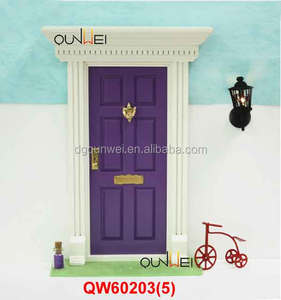 1:12 Miniature En <span class=keywords><strong>Bois</strong></span> de Jardin de Porte de Fée Mystique Gnome Gothique Elf Porte Décor À La Maison - Product Image 2