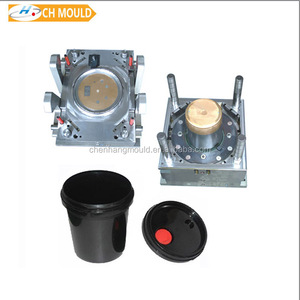 Molde de balde de tinta de injeção de plástico OEM de capacidade diferente com tampa de alça - Product Image 4
