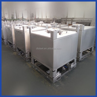 Conteneur IBC cosmétique en acier inoxydable de qualité alimentaire Wanlong, écologique, empilable, 1000L