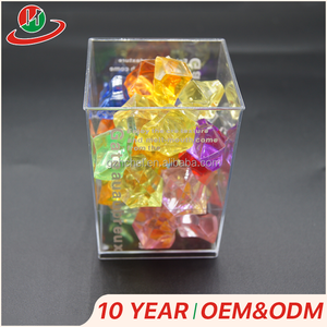 Promocional cuadrado jalea vasos de plástico al por mayor <span class=keywords><strong>el</strong></span> mini plástico postre - Product Image 4