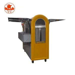 Döner Kebab Elektrische Edelstahl Mini Mobile Bbq Food Lkw Karren Für Verkauf