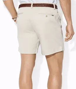 Cina produttore di abbigliamento Classic Fit 6 pollici Inseam Flat Front cotton chino shorts for men cargo Pants pantaloncini Casual